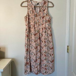 Universal Thread Women's Sleeveless Floral Linen Tie-Front Dress | Size XS